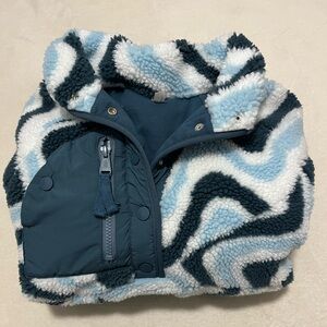 Free People Movement Rocky Ridge Pullover in Blue Wave Combo